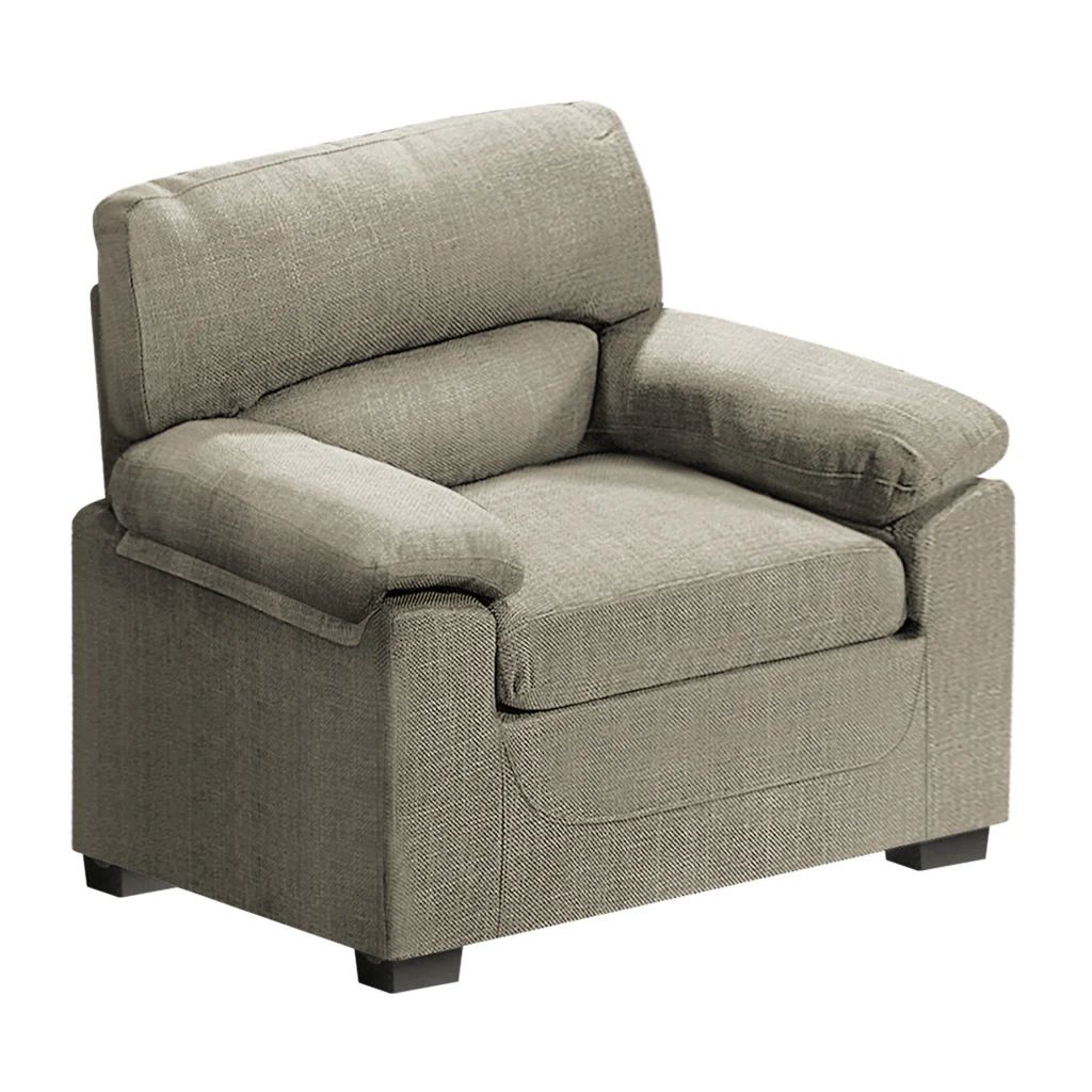 Sofa 1 Seater Light Brown